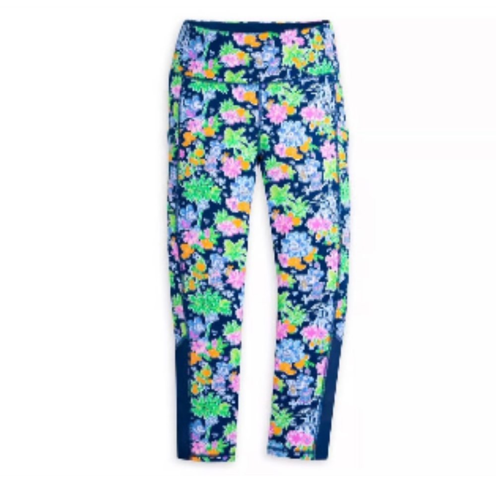 Disney and Lilly Pulitzer Weekender Mickey & Minnie Leggings S, M, - Picture 7 of 8